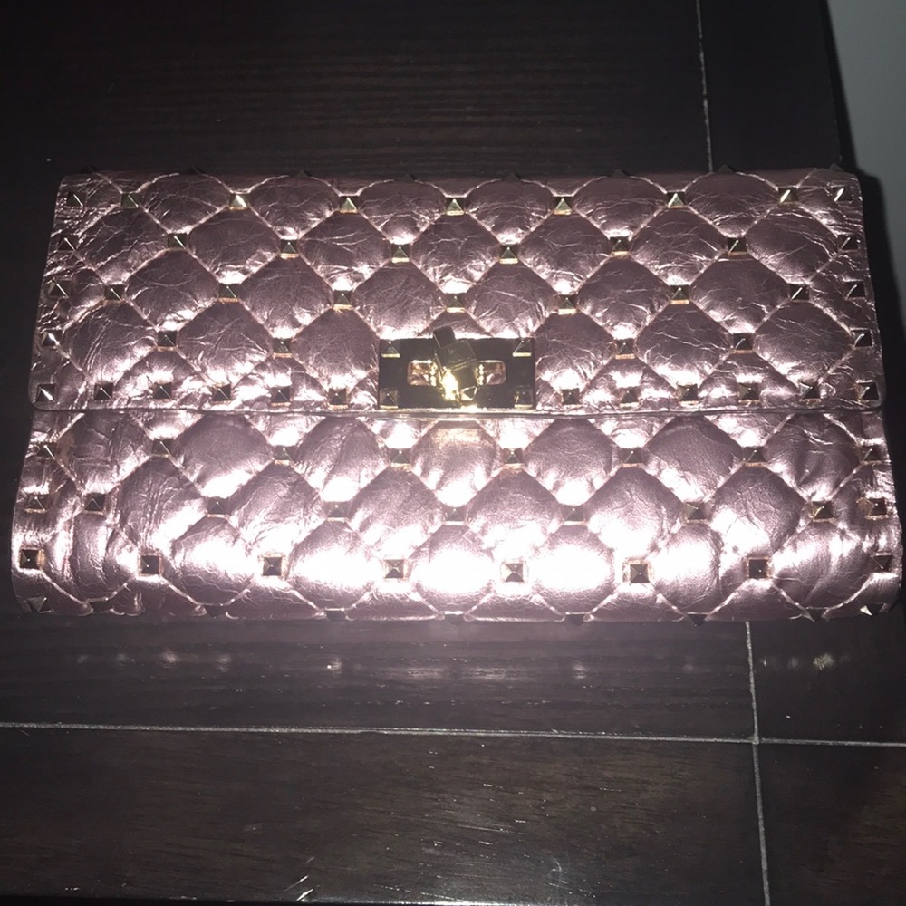 Valentino rockstud in metallic leather